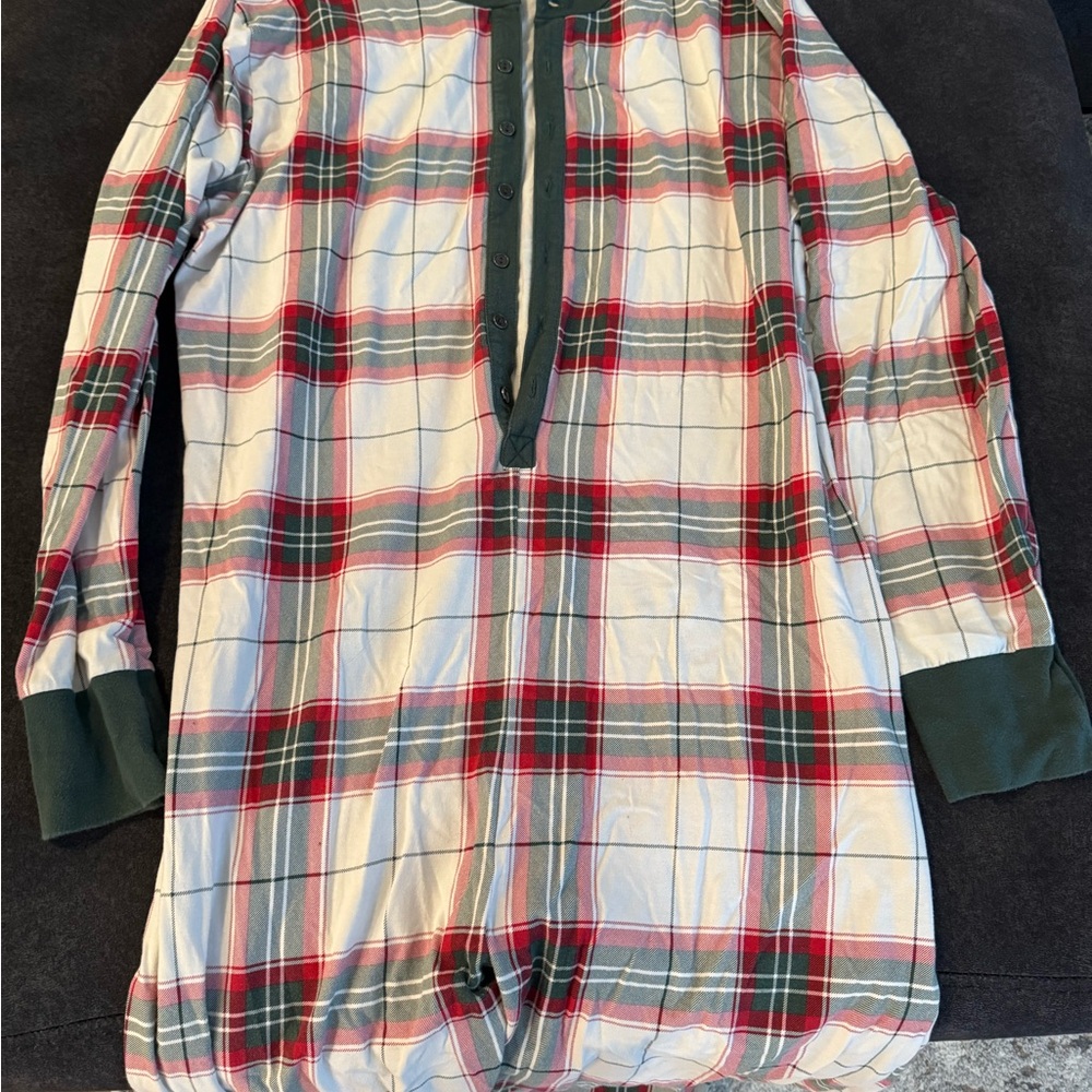 Hearth & Hand Plaid Button-Up Onesie